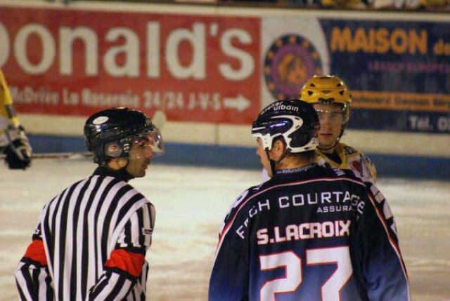 Photo hockey match Angers  - Strasbourg  le 15/11/2008