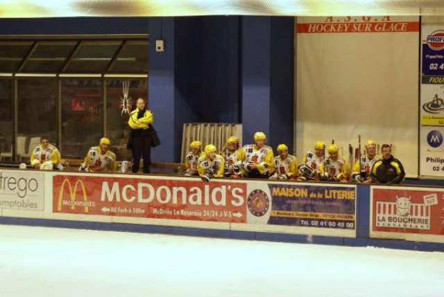 Photo hockey match Angers  - Strasbourg  le 15/11/2008