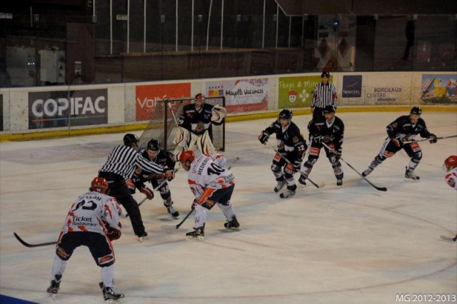 Photo hockey match Bordeaux - Lyon le 19/01/2013