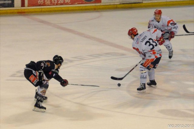 Photo hockey match Bordeaux - Lyon le 19/01/2013