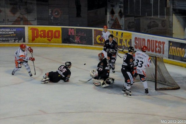 Photo hockey match Bordeaux - Lyon le 19/01/2013
