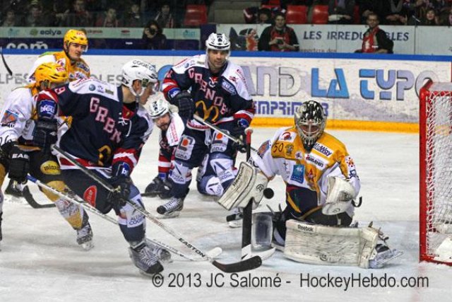 Photo hockey match Grenoble  - Strasbourg  le 22/01/2013