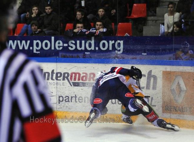 Photo hockey match Grenoble  - Strasbourg  le 22/01/2013