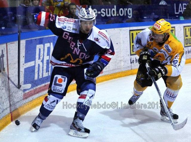 Photo hockey match Grenoble  - Strasbourg  le 22/01/2013