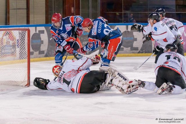 Photo hockey match Lyon - Toulouse-Blagnac le 02/02/2013