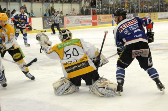 Photo hockey match Caen  - Strasbourg  le 19/02/2013