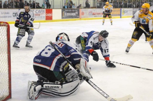 Photo hockey match Caen  - Strasbourg  le 19/02/2013