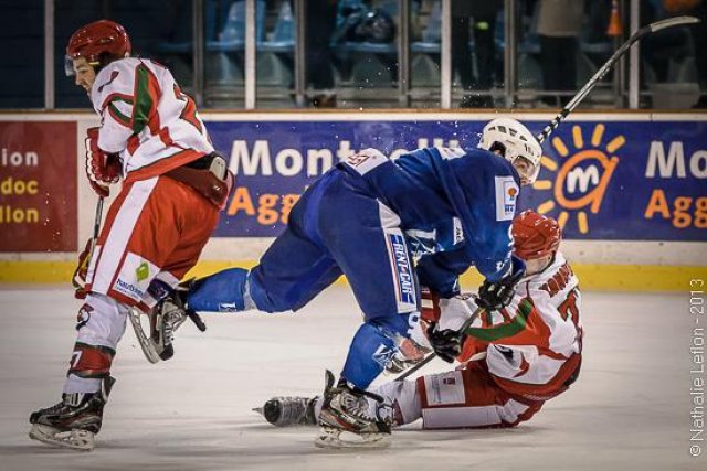 Photo hockey match Montpellier  - Courbevoie  le 16/02/2013