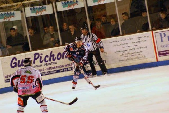 Photo hockey match Angers  - Amiens  le 18/11/2008