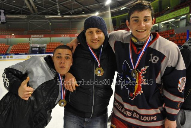 Photo hockey reportage U18 élite :  Amiens sacré  Champion ! 