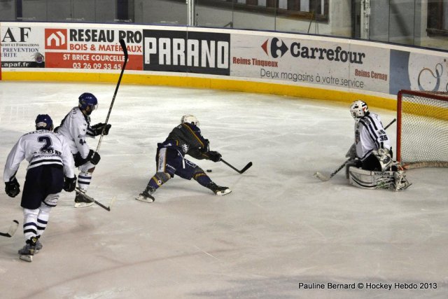 Photo hockey match Reims* - Brest  le 10/04/2013