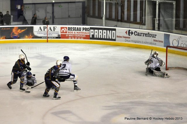 Photo hockey match Reims* - Brest  le 10/04/2013