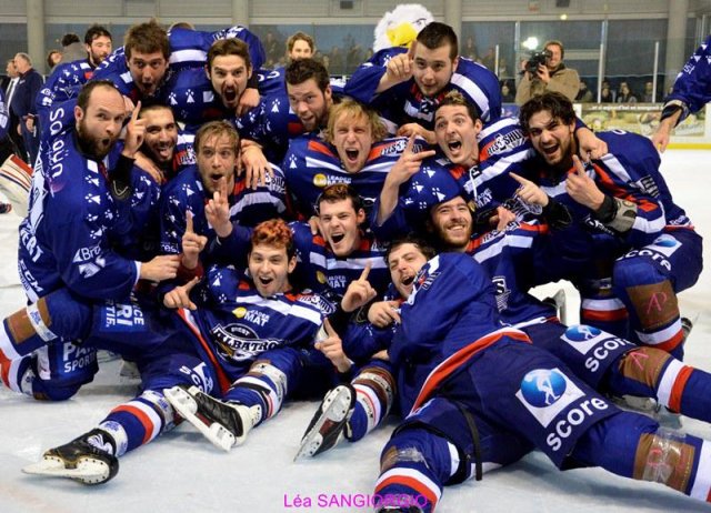 Photo hockey match Brest  - Lyon le 20/04/2013