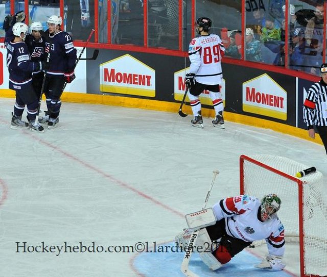 Photo hockey match United States of America - Austria le 04/05/2013