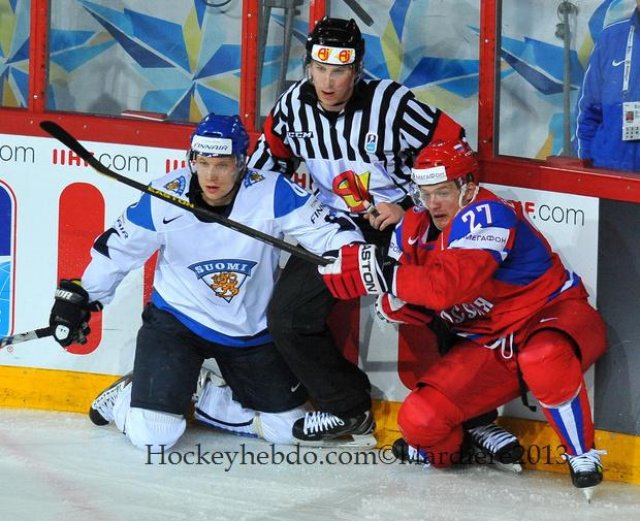 Photo hockey match Russia - Finland le 10/05/2013
