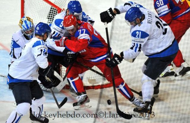 Photo hockey match Russia - Finland le 10/05/2013