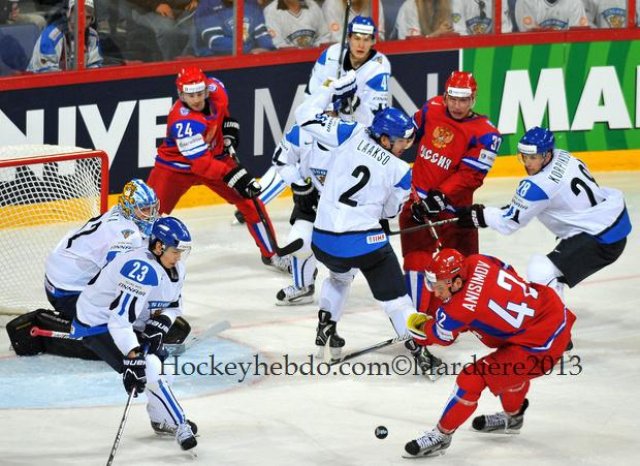 Photo hockey match Russia - Finland le 10/05/2013