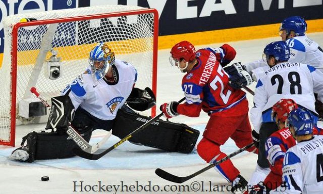 Photo hockey match Russia - Finland le 10/05/2013