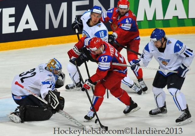 Photo hockey match Russia - Finland le 10/05/2013