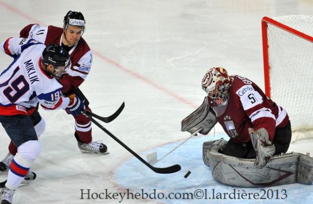 Photo hockey match Slovakia - Lettonie le 09/05/2013