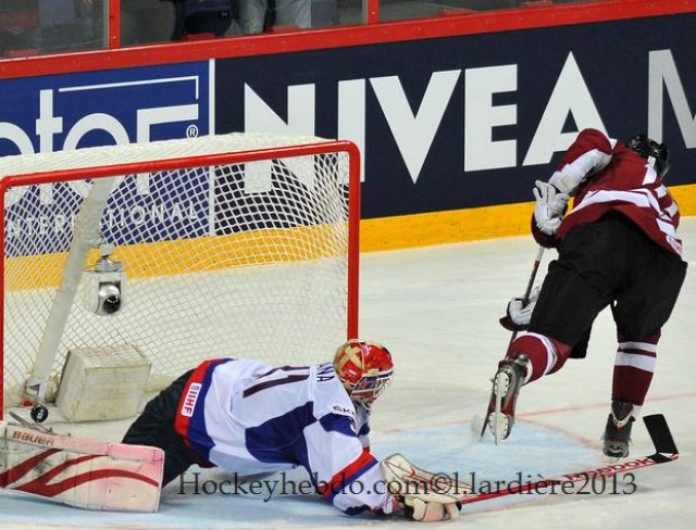 Photo hockey match Slovakia - Lettonie le 09/05/2013