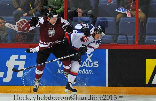 Photo hockey match Slovakia - Lettonie le 09/05/2013