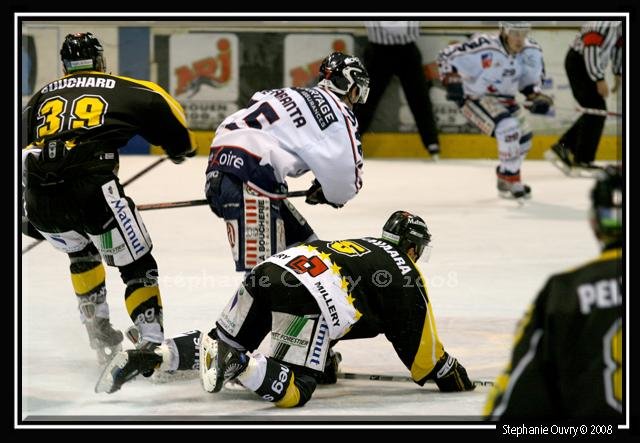 Photo hockey match Rouen - Angers  le 22/11/2008