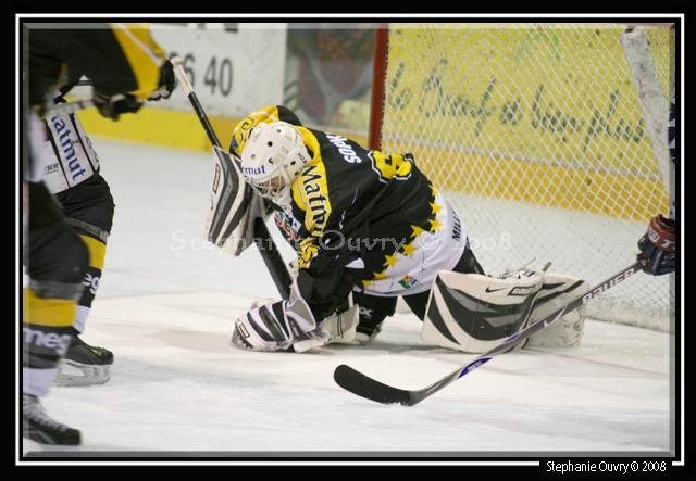 Photo hockey match Rouen - Angers  le 22/11/2008