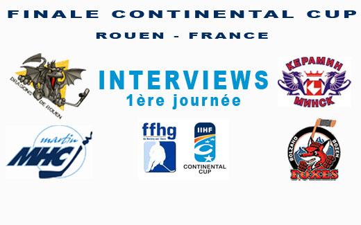 Conti Cup : Interviews première journée