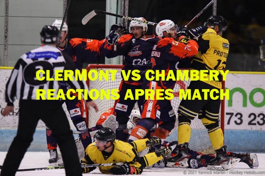 D1 - Clermont vs Chambéry : Réactions après match