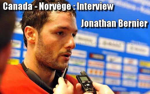 Interview de Jonathan Bernier