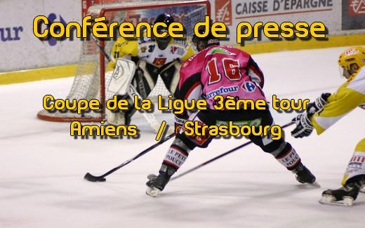 CDL : Amiens/-trasbourg / Conf. de presse