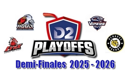 D2 : Résultats 1/2 Poffs - Matchs 1 & 2 - 28 & 29 mars 2026
