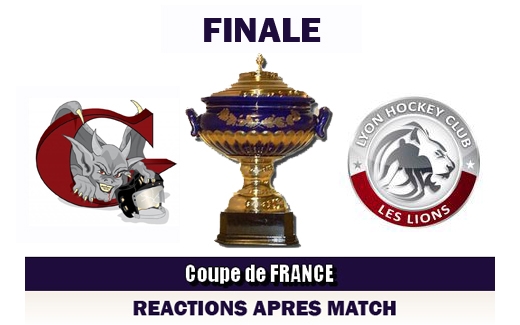 Photo hockey CdeF - Réactions après Finale - Amiens VS Lyon - Coupe de France : Amiens  (Les Gothiques)