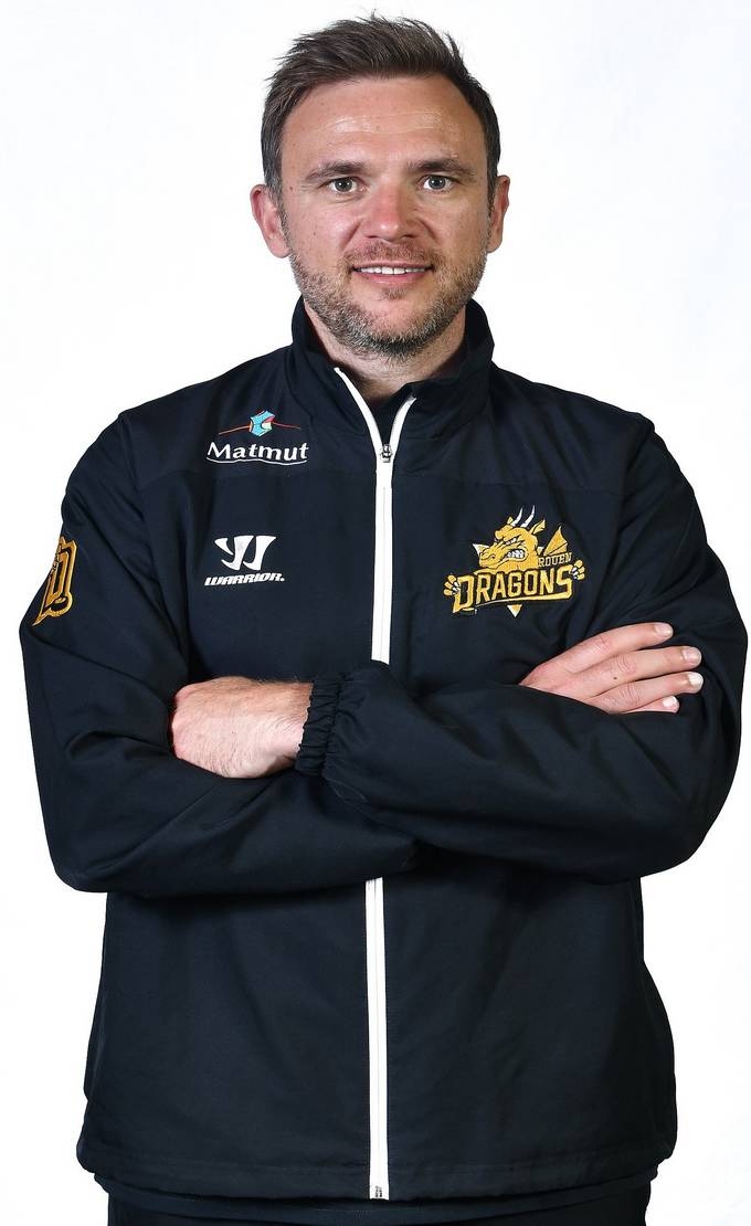 Photo hockey CHL : Réaction de Fabrice Lhenry - Europe : Continental Cup - CHL : Rouen (Les Dragons)