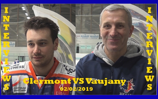 Photo hockey Clermont VS Vaujany : Réactions après match   - Division 2