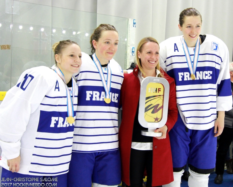 Photo hockey EDF féminine: G.Tarlé et L.Baudrit  - Championnats du monde