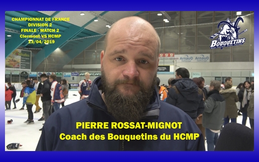 Photo hockey Interview Pierre Rossat-Mignot Coach du HCMP - Division 2 : Courchevel-M�ribel-Pralognan (Les Bouquetins)