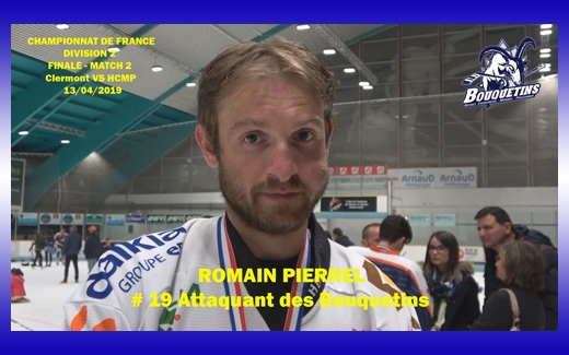 Photo hockey Interview Romain Pierrel Attaquant du HCMP  - Division 2 : Courchevel-M�ribel-Pralognan (Les Bouquetins)