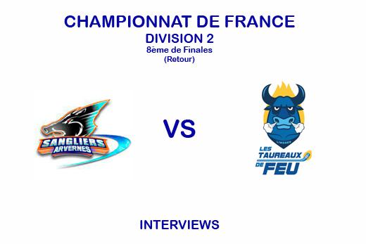 Photo hockey Interviews après match Clermont VS Limoges - Division 2 : Clermont-Ferrand (Les Sangliers Arvernes)