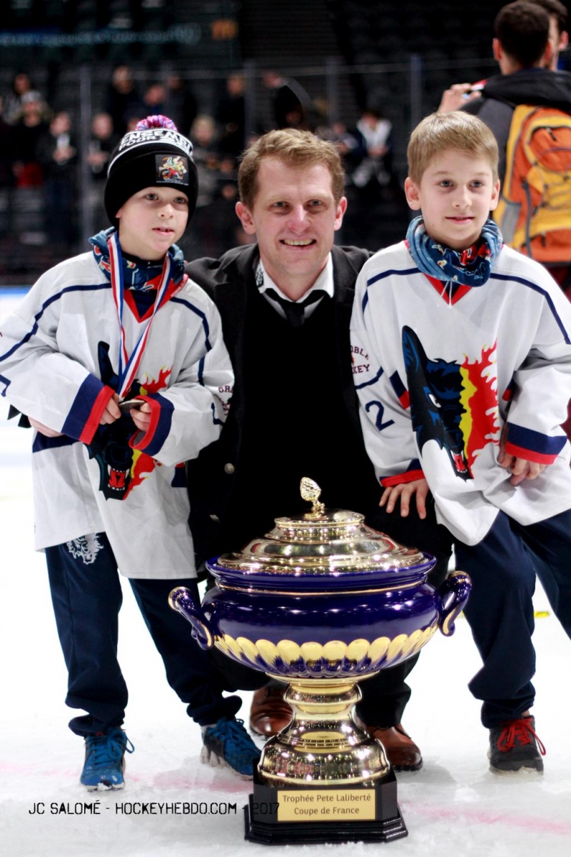 Photo hockey La Slovénie et Grenoble avec Edo Terglav - Ligue Magnus : Grenoble  (Les Brûleurs de Loups)