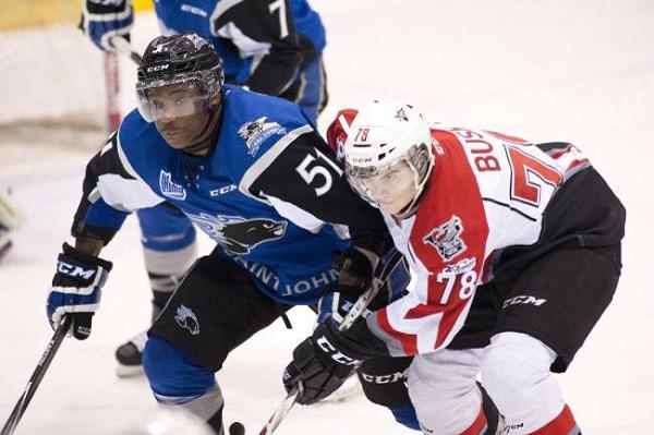 Photo hockey LHJMQ : Bokondji Imama, policier des SeaDogs de Saint John - LHJMQ - Ligue de Hockey Junior Majeur du QuĂ©bec Photo hockey LHJMQ : Bokondji Imama, policier des SeaDogs de Saint John - LHJMQ - Ligue de Hockey Junior Majeur du QuĂ©bec