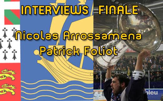 Photo hockey Nicolas Arrossamena / Patrick Foliot - Ligue Magnus : Grenoble  (Les Brûleurs de Loups)