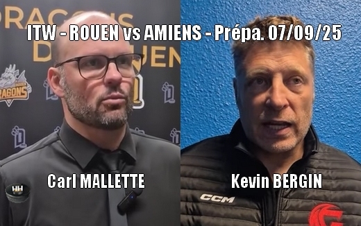 Photo hockey Rouen vs Amiens - Réactions des Coachs ! - Hockey en France