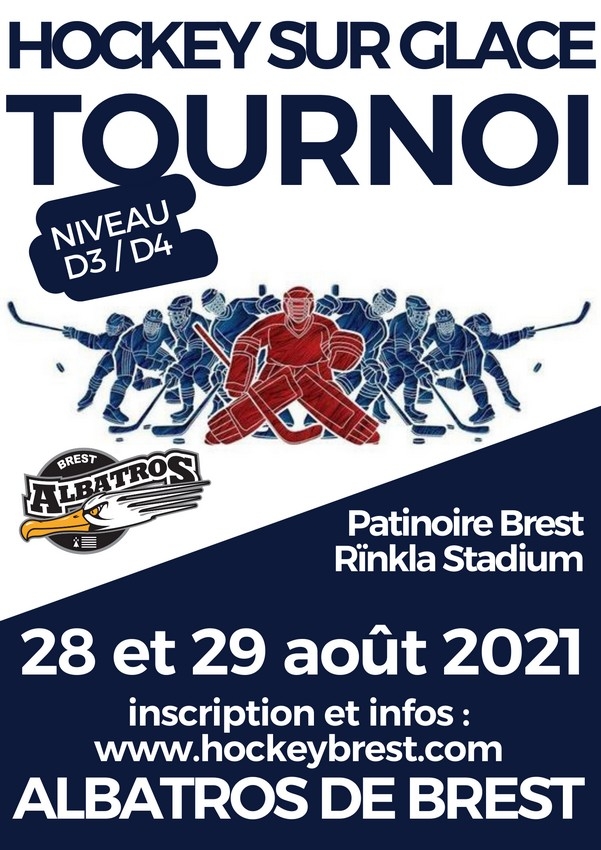 Photo hockey Ass. Brest : Tournoi D3 /D4 fin août - Division 3 : Brest  (Les Albatros)