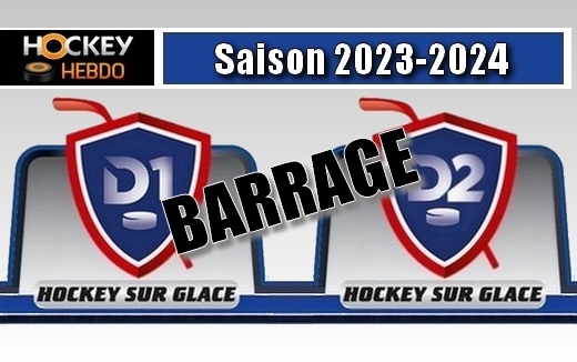 Photo hockey BARRAGE D1 D2 - Résultat du 13 avril 2024 - Division 1