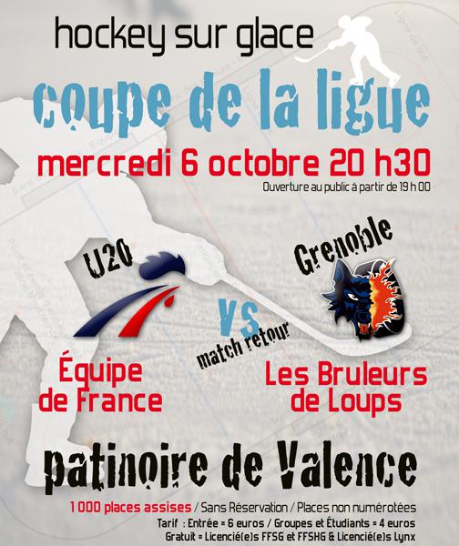 Photo hockey CDL : EDF U20 - Grenoble à Valence - Coupe de la Ligue ARCHIVES Photo hockey CDL : EDF U20 - Grenoble à Valence - Coupe de la Ligue ARCHIVES