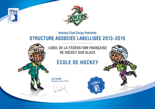 Photo hockey Cergy : La formation labellisée par la FFHG - Division 2 : Cergy-Pontoise (Les Jokers)