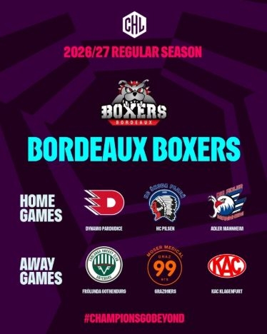 Photo hockey CHL : Bordeaux connait ses adversaires - Europe : Continental Cup - CHL