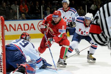Photo hockey CM : Le Bélarus était plus fort que les Bleus - Championnats du monde